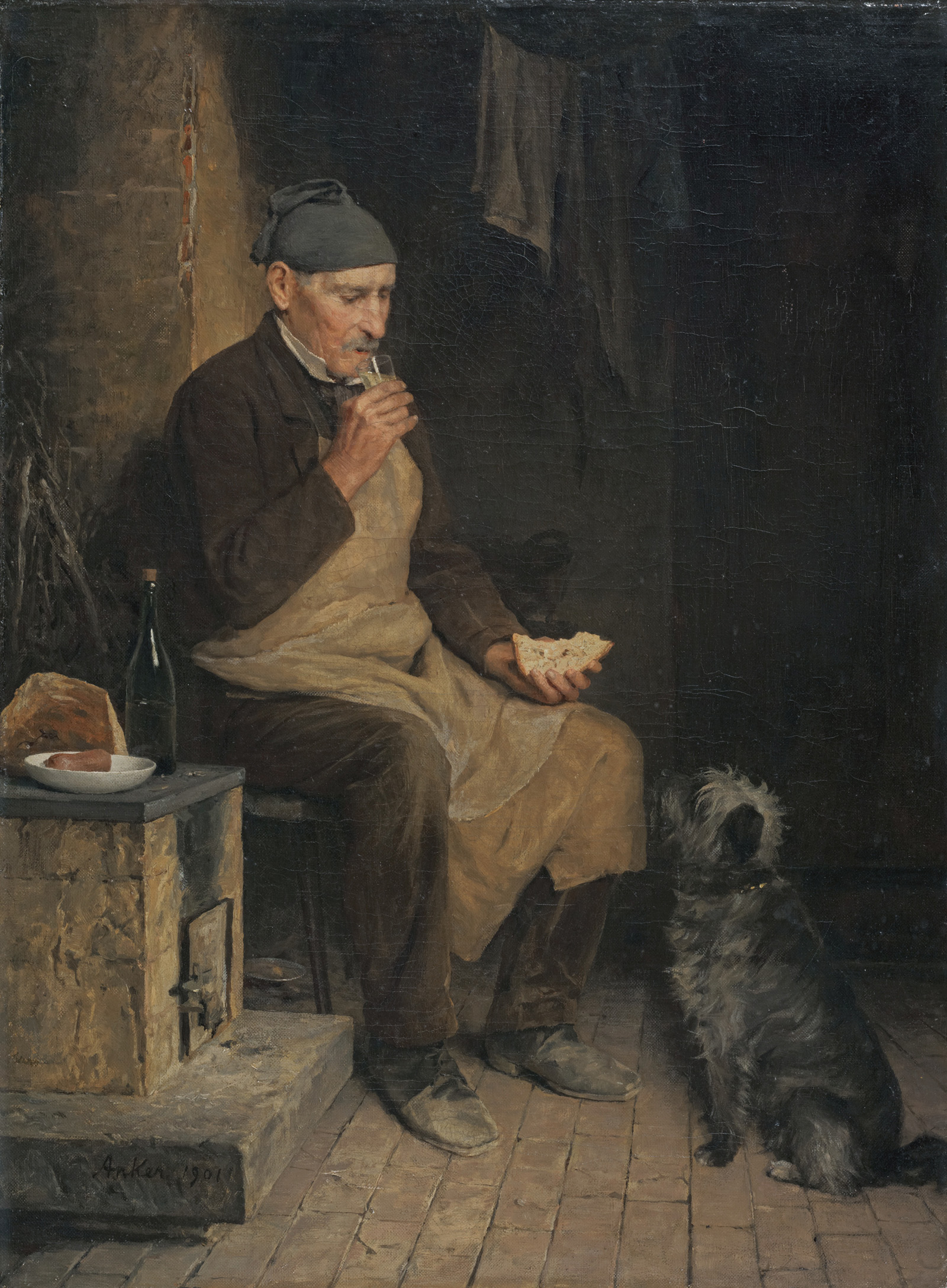 old man taking a rest